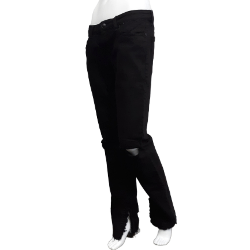 BCBGMaxAzria Frayed Skinny Goth Jeans
